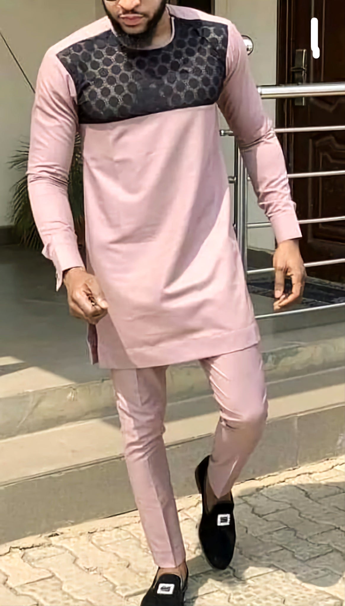 MG Men's Traditional African Wear/ Kafka, African Suit T112