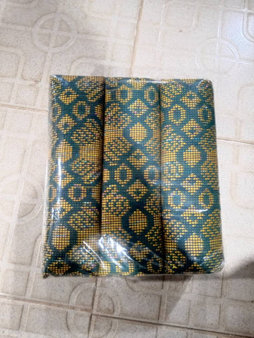 6 Yards MG Authentic Fashion Kente with Shimmering Rainbow Weaved By The Best In Ghana EM309 Ships Next Day