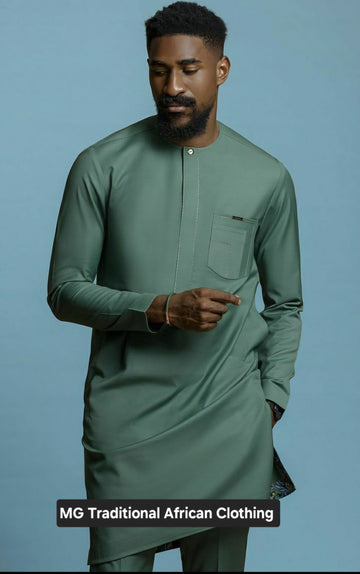 MG Men's Traditional African Wear/ Kafka, African Suit T237