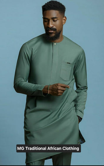 MG Men's Traditional African Wear/ Kafka, African Suit T237