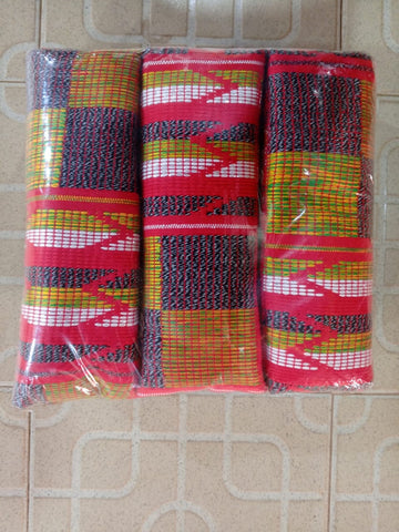 6 Yards Fabric MG Kente Authentic Fashion Kente Cloth Weaved By The Best In Ghana EM41 Ships Next Day