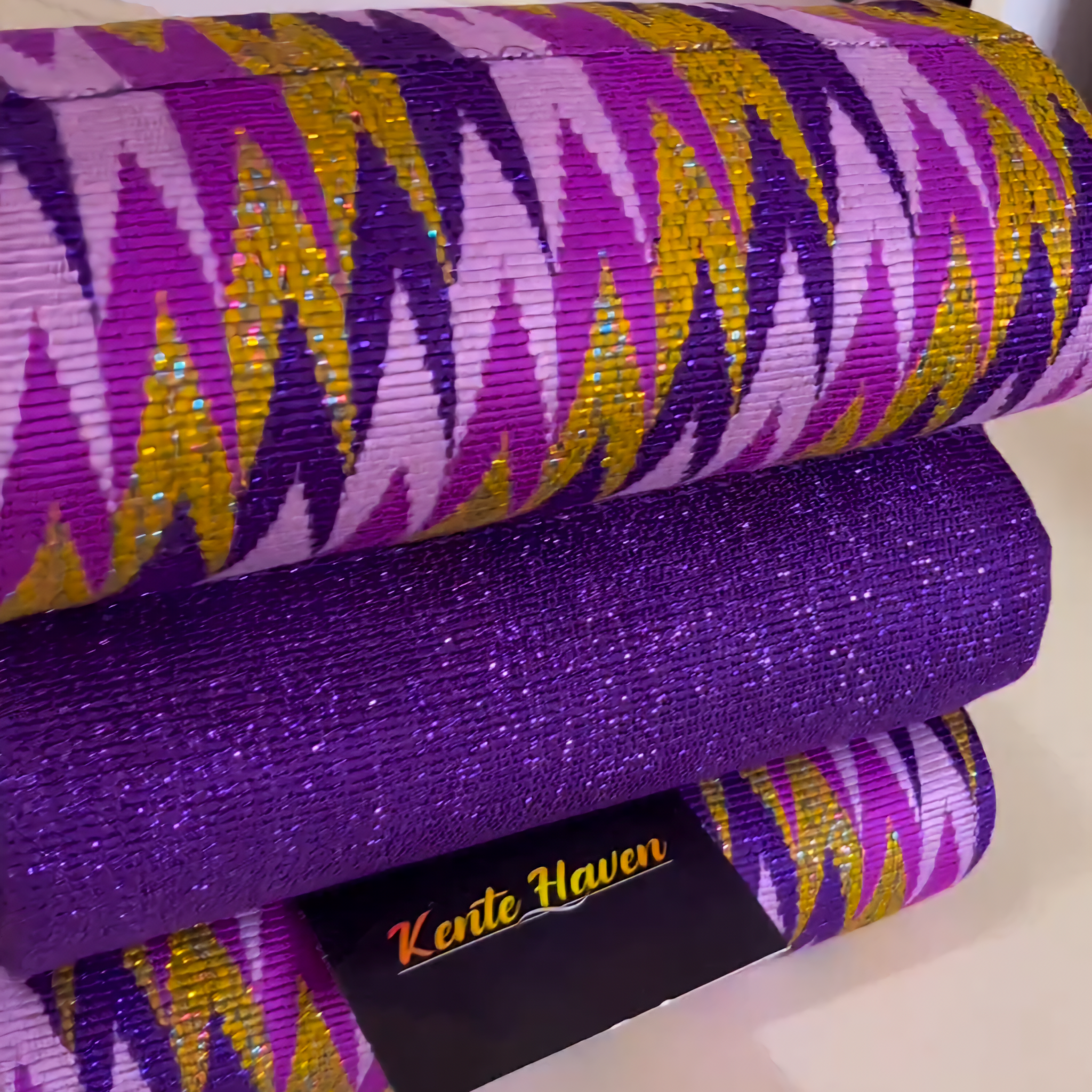 Kente Haven Ombre Hand Weaved Kente Cloth KH109