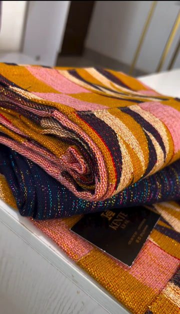 H.G  Kente Cloth with Ombre Royal collection HGC125