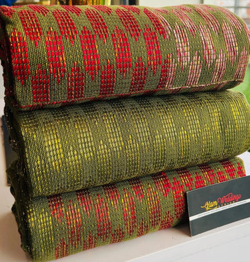 MG Ombre New Fashion Authentic Hand Weaved Kente Cloth A61433