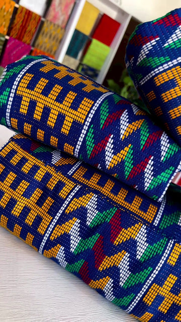 MG Authentic Hand Weaved Kente Cloth A862