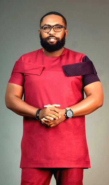 MG Men's Traditional African Wear/ Kafka, African Suit T176