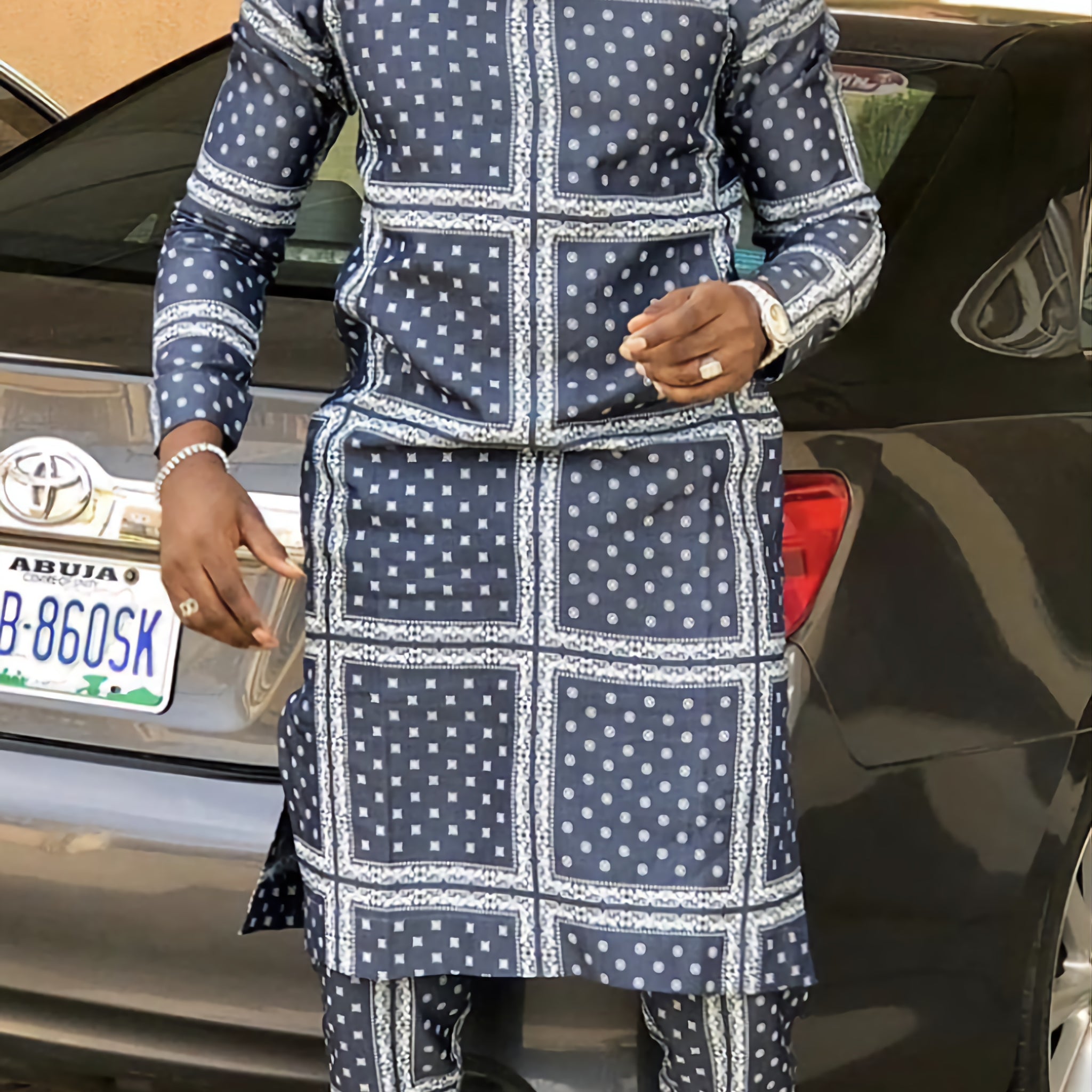 MG Men's Traditional African Wear/ Kafka, African Suit T38