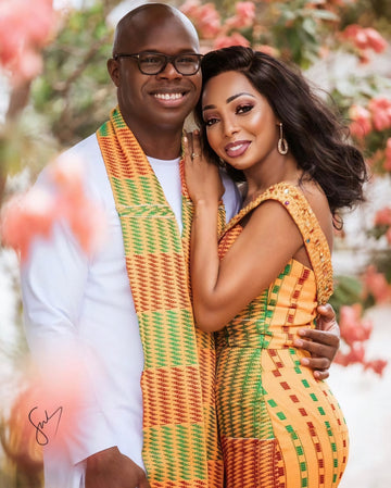 MG Authentic Hand Weaved Kente Cloth A11976