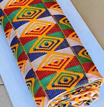MG Authentic Hand Weaved Kente Cloth A0006