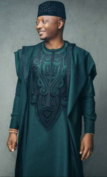 MG Prestige 3 Piece Yoruba Agbada Traditional Clothing AGP