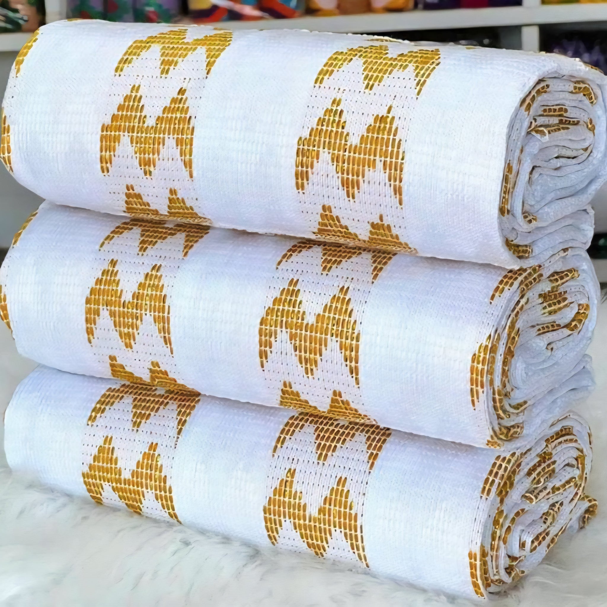 MG Authentic Hand Weaved Kente Cloth A0918