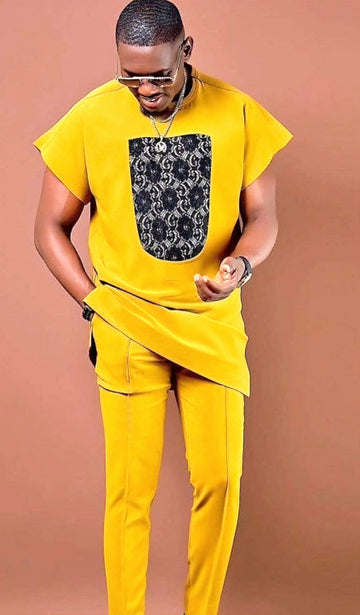 MG Men's Traditional African Wear/ Kafka, African Suit T187