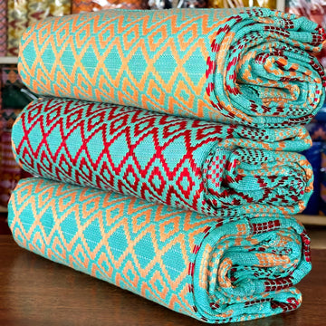 MG Ombre Fashion Authentic Hand Weaved Kente Cloth A512