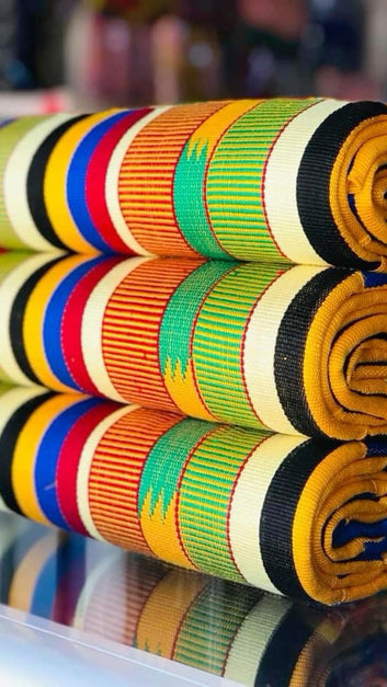 MG Authentic Hand Weaved Kente Cloth A0927