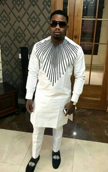 MG Men's Traditional African Wear/ Kafka, African Suit T80