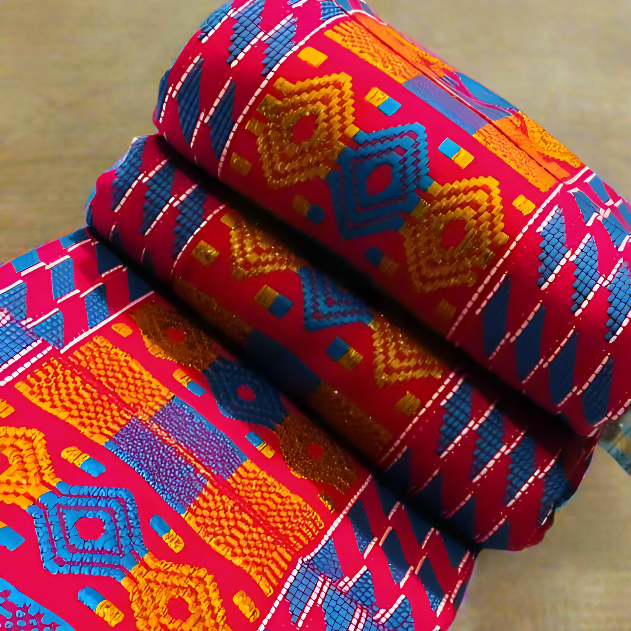 Authentic Hand Weaved Kente Cloth A655