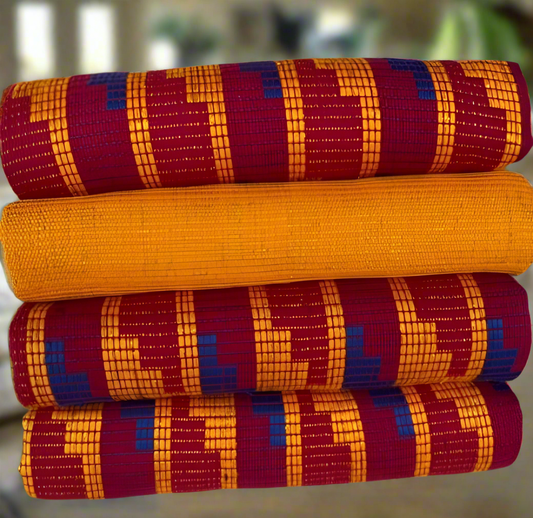 Authentic Hand Weaved Kente Cloth A898