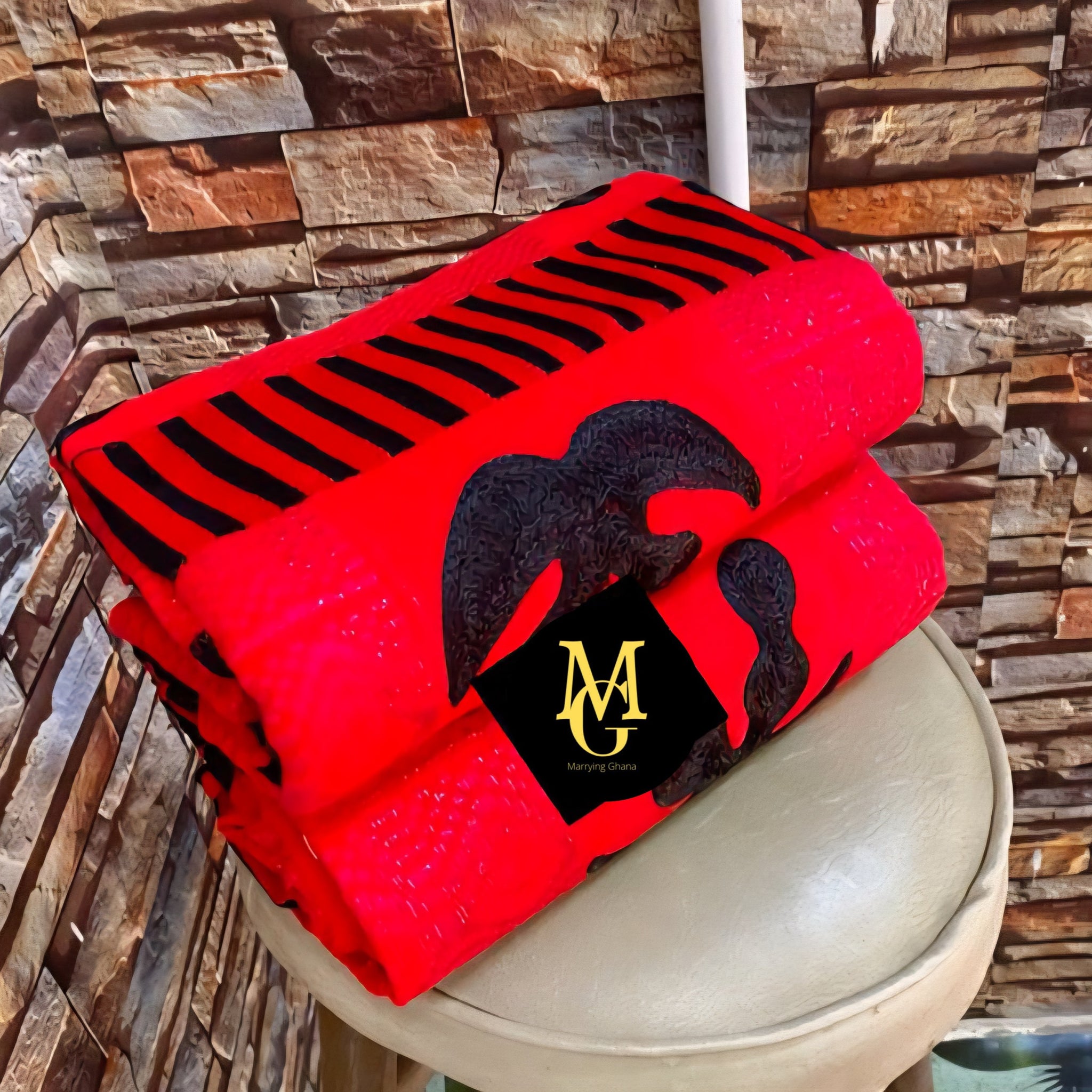 MG Funeral Authentic Hand Weaved Kente Cloth A0924