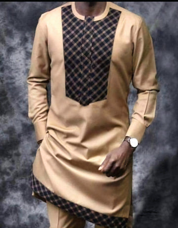 MG Men's Traditional African Wear/ Kafka, African Suit T213