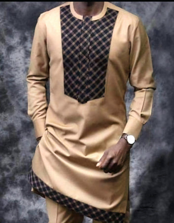 MG Men's Traditional African Wear/ Kafka, African Suit T213