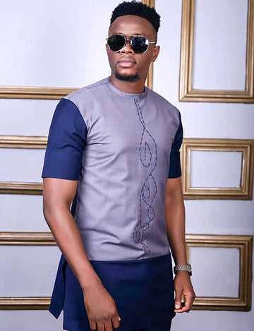 MG Men's Traditional African Wear/ Kafka, African Suit T119