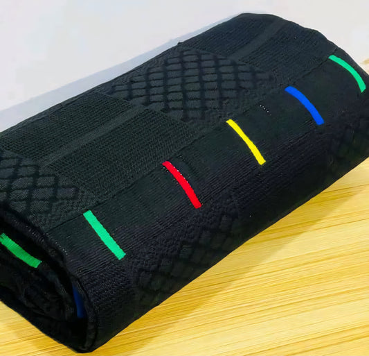 MG Funeral Authentic Hand Weaved Kente Cloth A9753