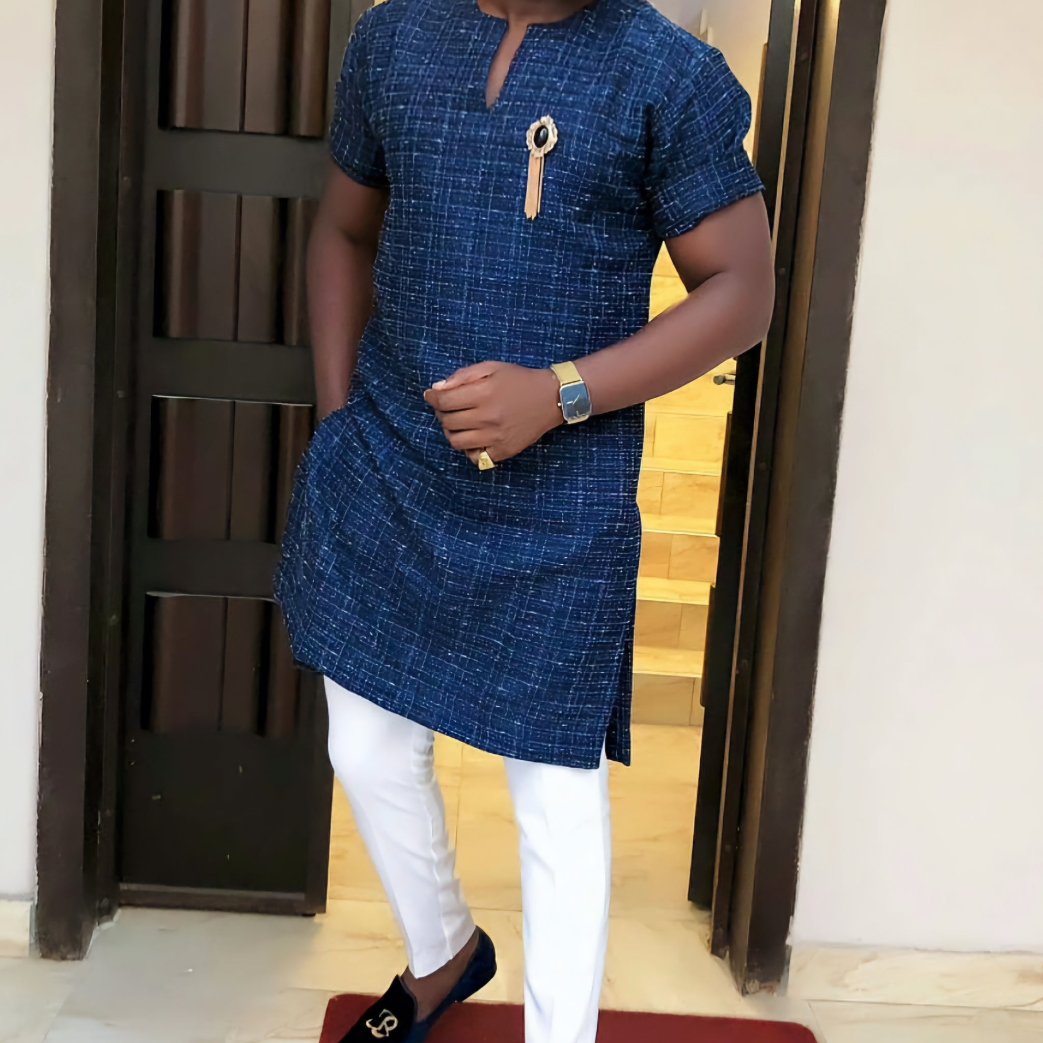 MG Men's Traditional African Wear/ Kafka, African Suit T81