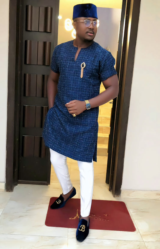 MG Men's Traditional African Wear/ Kafka, African Suit T81