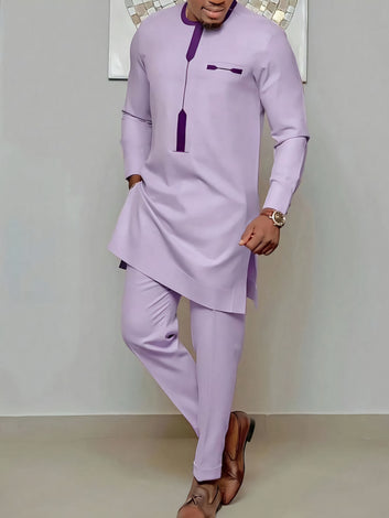 MG Men's Traditional African Wear/ Kafka, African Suit T222