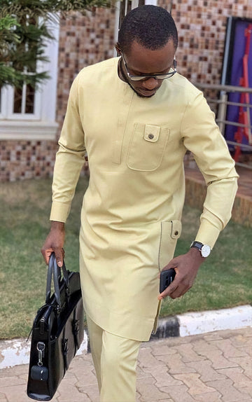 MG Men's Traditional African Wear/ Kafka, African Suit T188