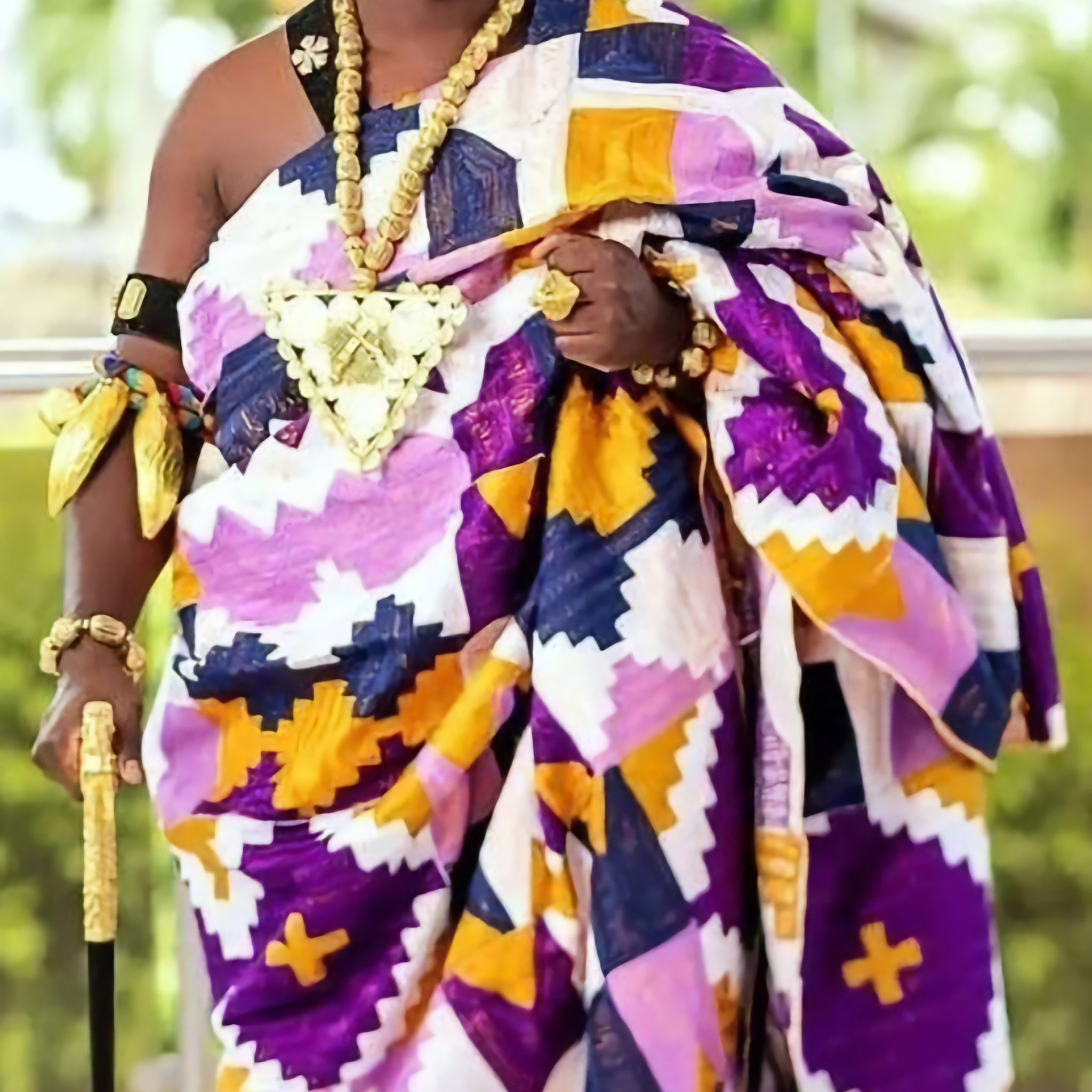 MG Royal Hand Weaved Kente Cloth R138