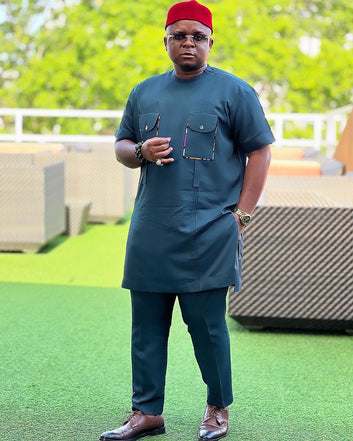 MG Men's Traditional African Wear/ Kafka, African Suit T242