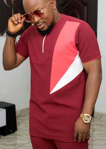 MG Men's Traditional African Wear/ Kafka, African Suit T183