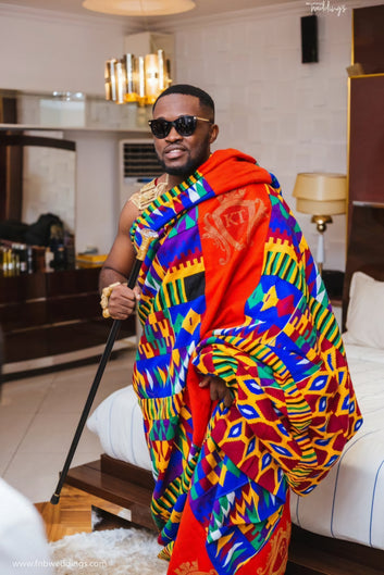 MG Premium Customize  Hand Weaved Kente Cloth P74