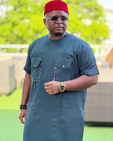 MG Men's Traditional African Wear/ Kafka, African Suit T242