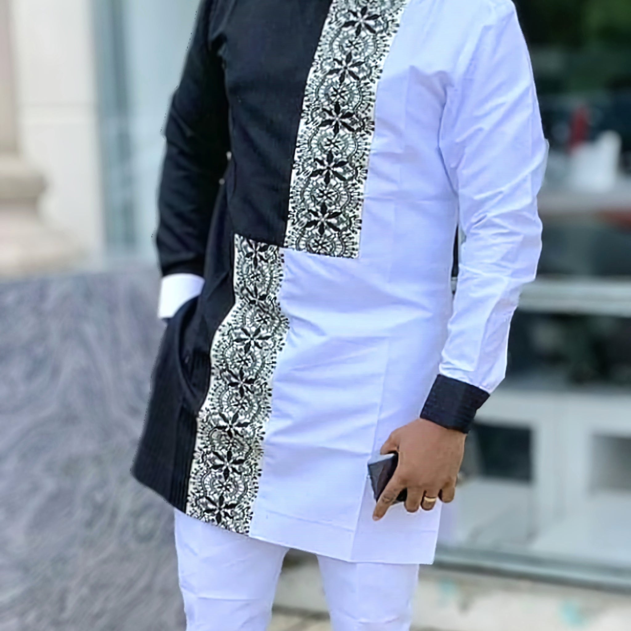 MG Men's Traditional African Wear/ Kafka, African Suit T88