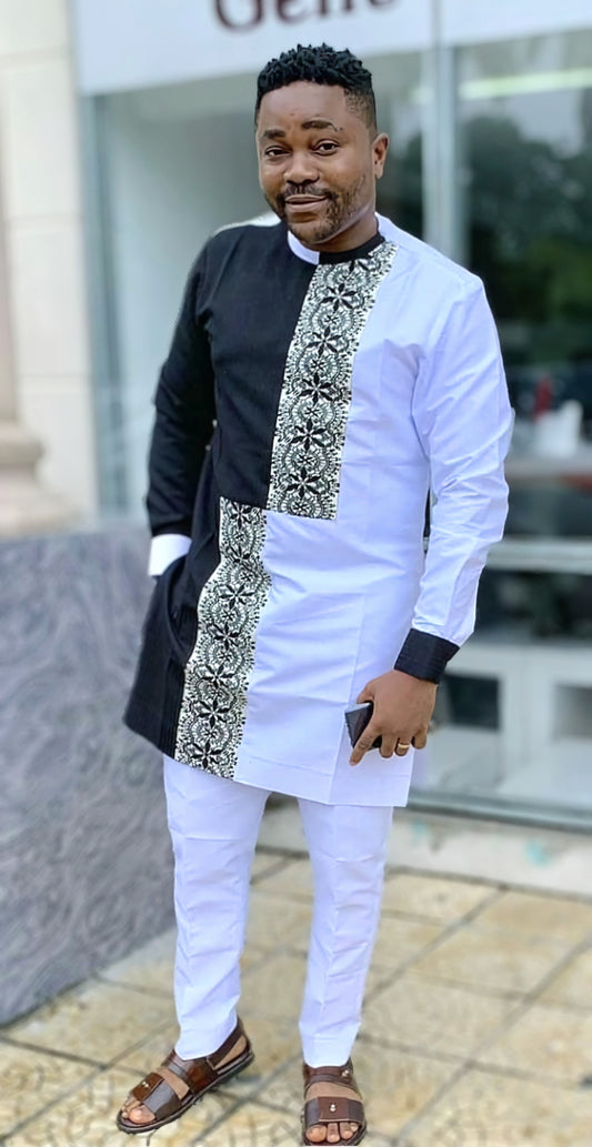 MG Men's Traditional African Wear/ Kafka, African Suit T88