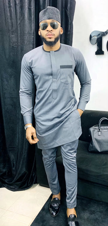 MG Men's Traditional African Wear/ Kafka, African Suit T150