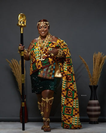 MG Royal Hand Weaved Kente Cloth R989