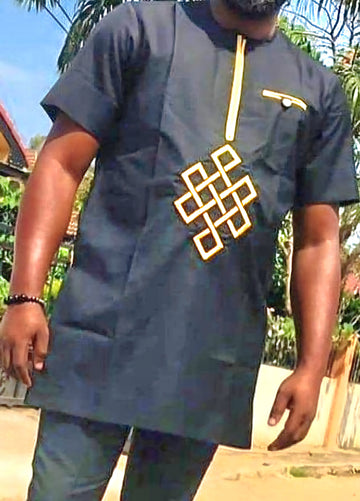 MG Men's Traditional African Wear/ Kafka, African Suit T177