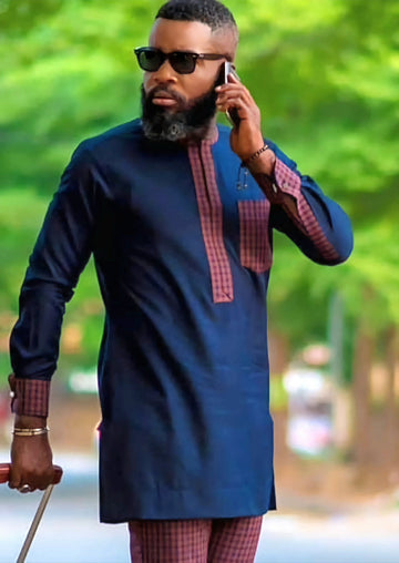 MG Men's Traditional African Wear/ Kafka, African Suit T170