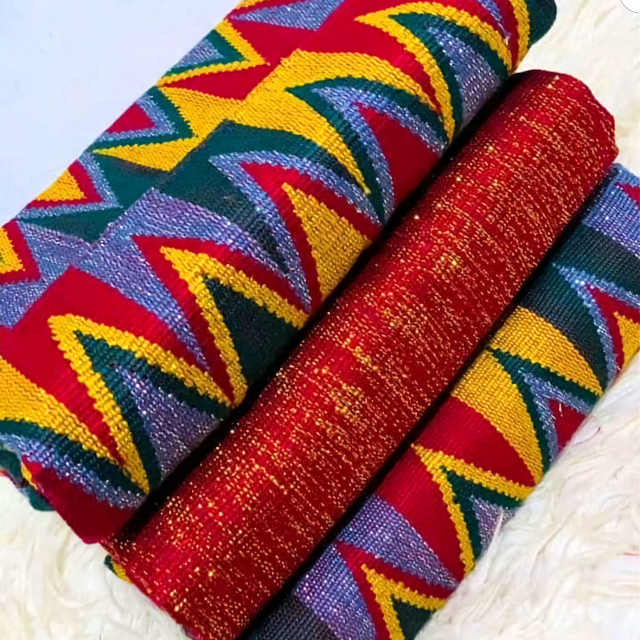 MG Premium Hand Weaved Kente Cloth P91