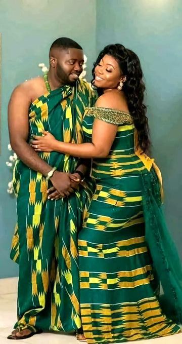 MG Authentic Hand Weaved Kente Cloth A9747