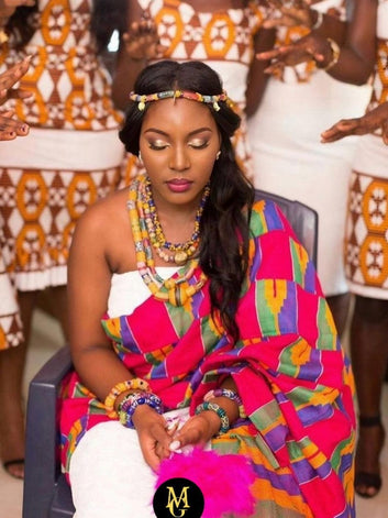 MG Authentic Hand Weaved Kente Cloth A9739