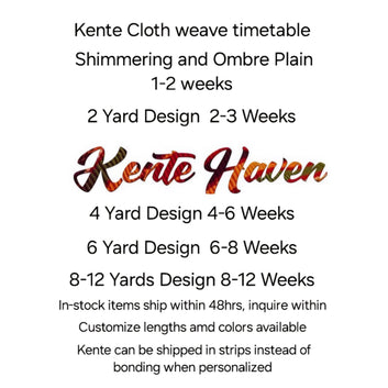 Kente Haven Blend Fashion Hand Weaved Kente Cloth KH148