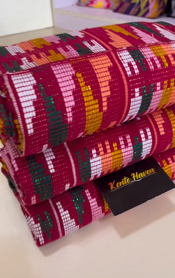 Kente Haven Fashion Hand Weaved Kente Cloth KH260