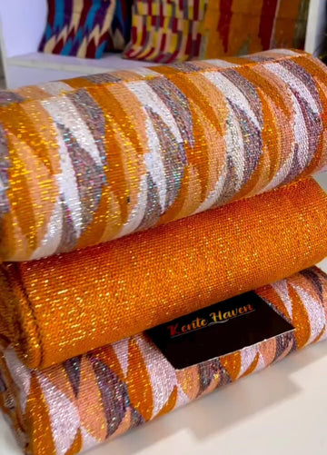 Kente Haven Blend Fashion Hand Weaved Kente Cloth KH257