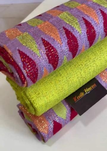 Kente Haven Blend Fashion Hand Weaved Kente Cloth KH198