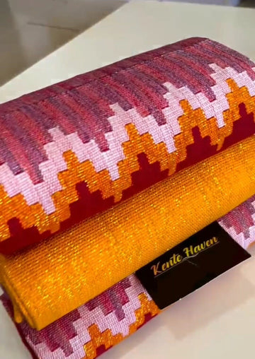 Kente Haven Blend Fashion Hand Weaved Kente Cloth KH148