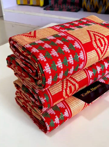 Kente Haven Holiday Fashion Hand Weaved Kente Cloth KH162